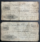 4th Apr 2024 - Two one pound notes from 1821. 