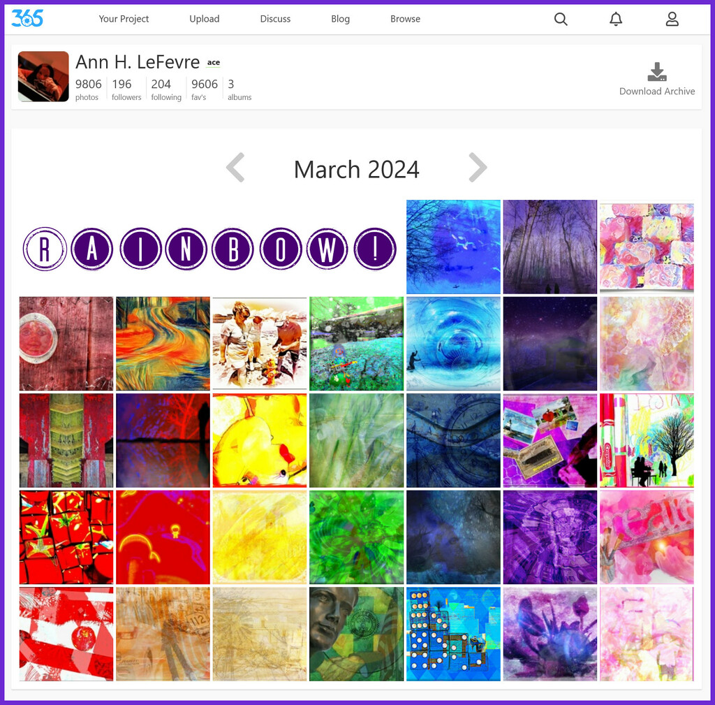 Rainbow Calendar 2024 by olivetreeann