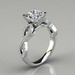 "Infinity Design Princess Cut Moissanite Engagement Ring " by forevermoissanite