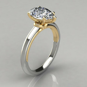 17th Jan 2024 - Channel Set Pear Cut Moissanite Engagement Ring