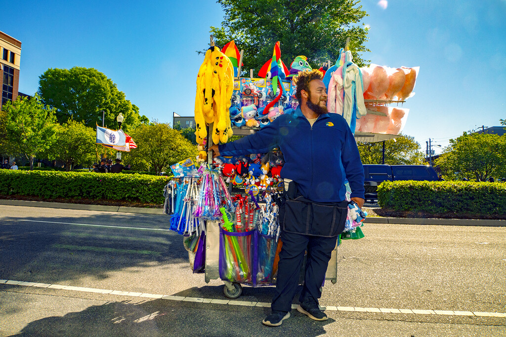 Candy Man Waiting for the Parade by granagringa