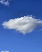 8th Apr 2024 - Maybe a UFO hiding in a cloud.