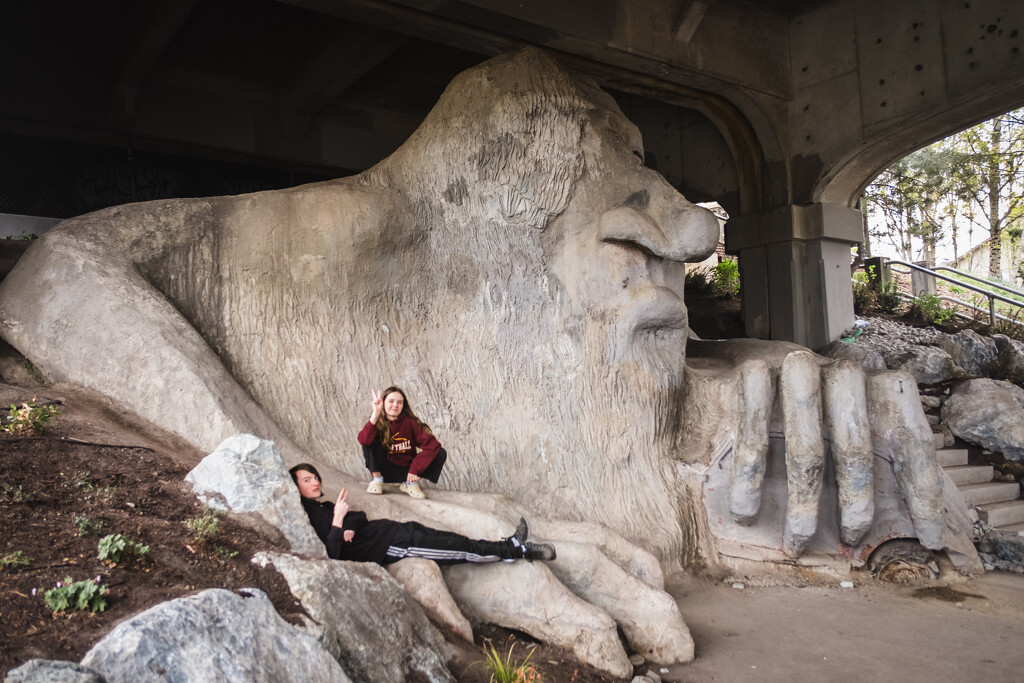 Chillin' with the Fremont Troll by tina_mac