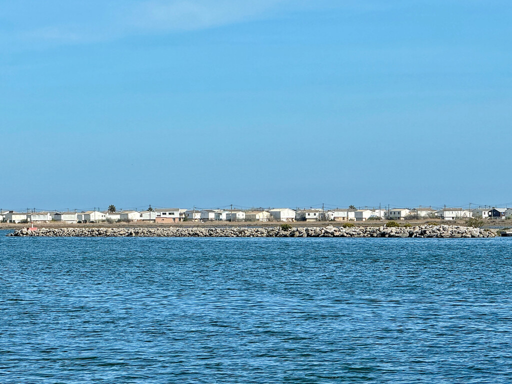 Plage des chalets from Gruissan harbor.  by cocobella
