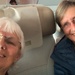 Me & my plane mate!  Taken at the end of 24 hours for me & 26 for Adele.  