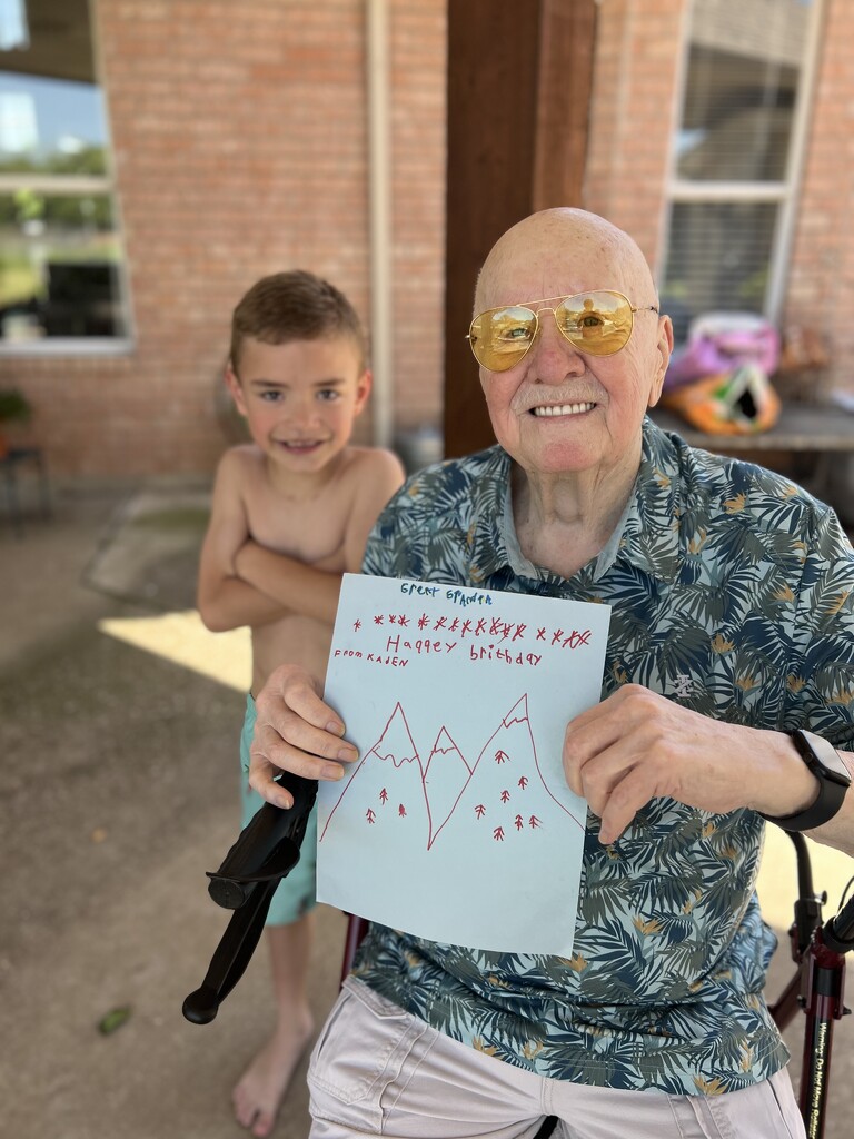 Kaden made his grandpa a birthday card by louannwarren