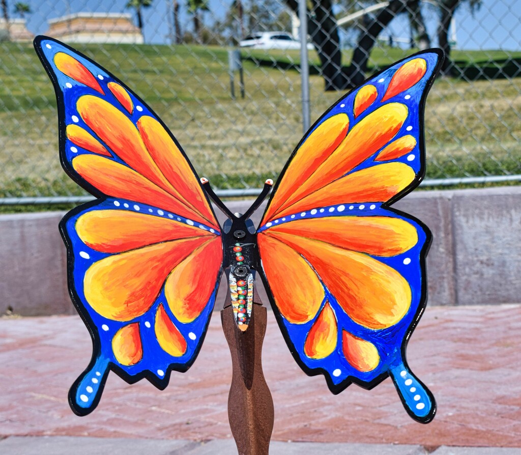 4 14 Blue and Orange Butterfly by sandlily