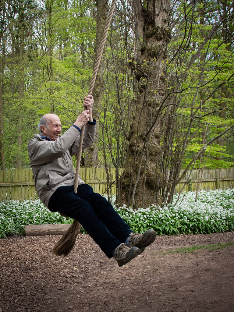 You’re never too old for a rope swing! by anncooke76