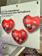 21st Apr 2024 - Three red heart balloon. 
