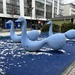 Blue swans by tiss