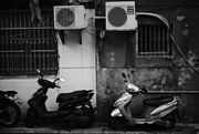 22nd Apr 2024 - Black and white scooters