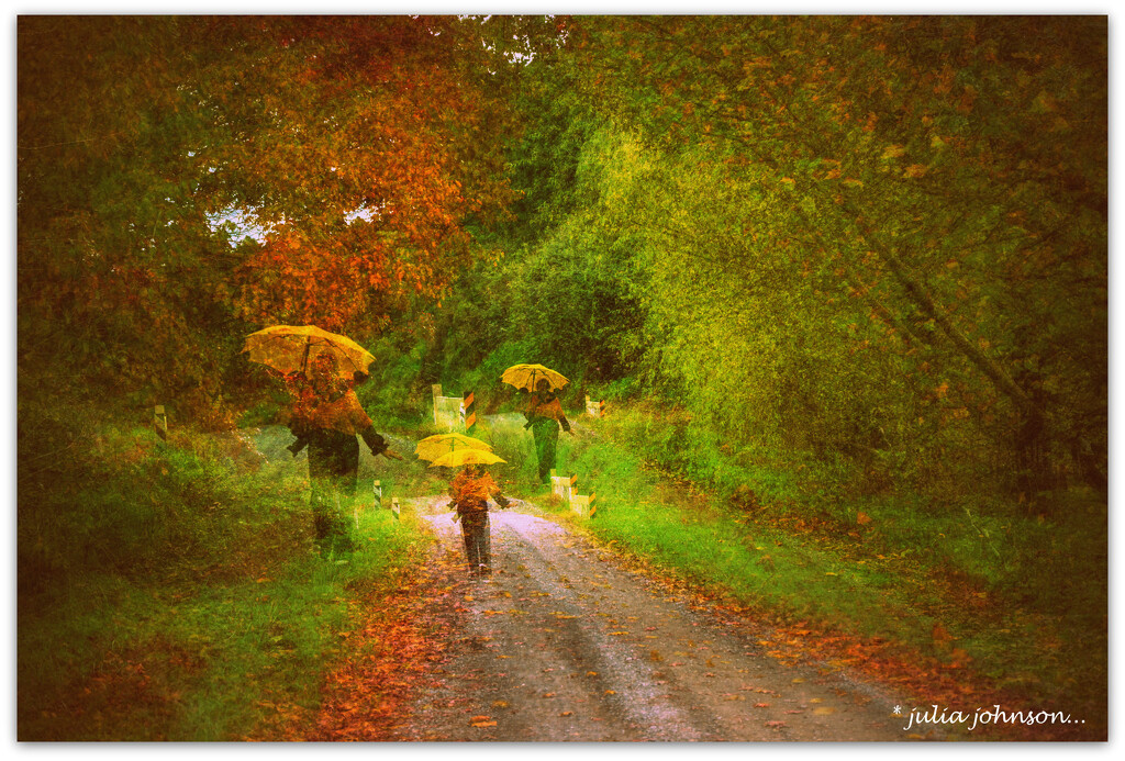 Walking in the Autumn Rains.. by julzmaioro