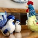 Felipè and the Herend chickens on the China cabinet