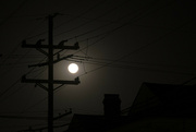 27th Mar 2024 - Moon through the powerlines
