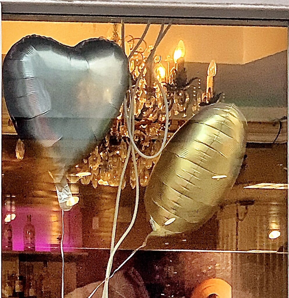 Silver heart balloon.  by cocobella