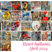 A month of heart balloons. 