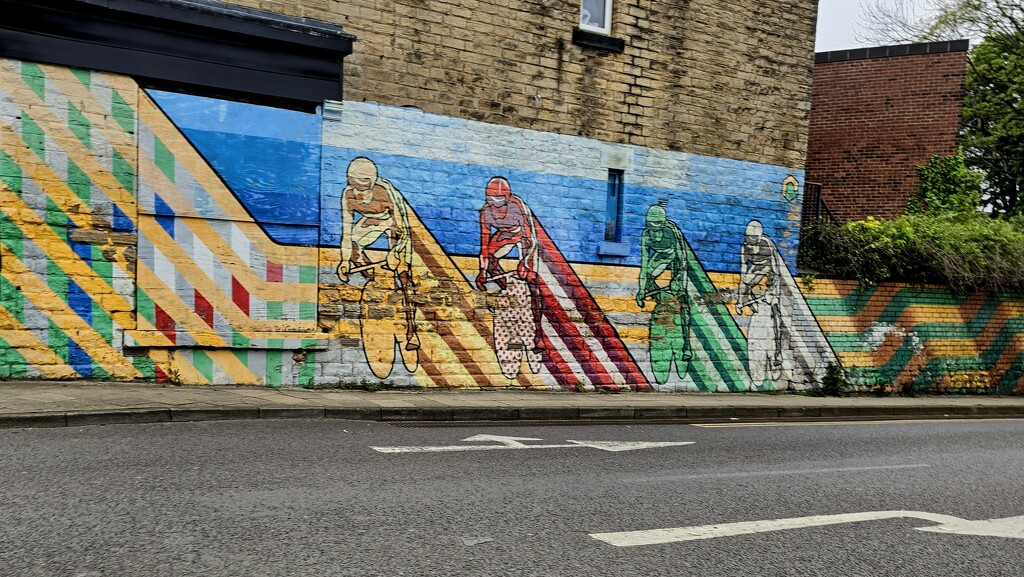122/366 - Rob Lee's Tour De France Mural, Sheffield  by isaacsnek