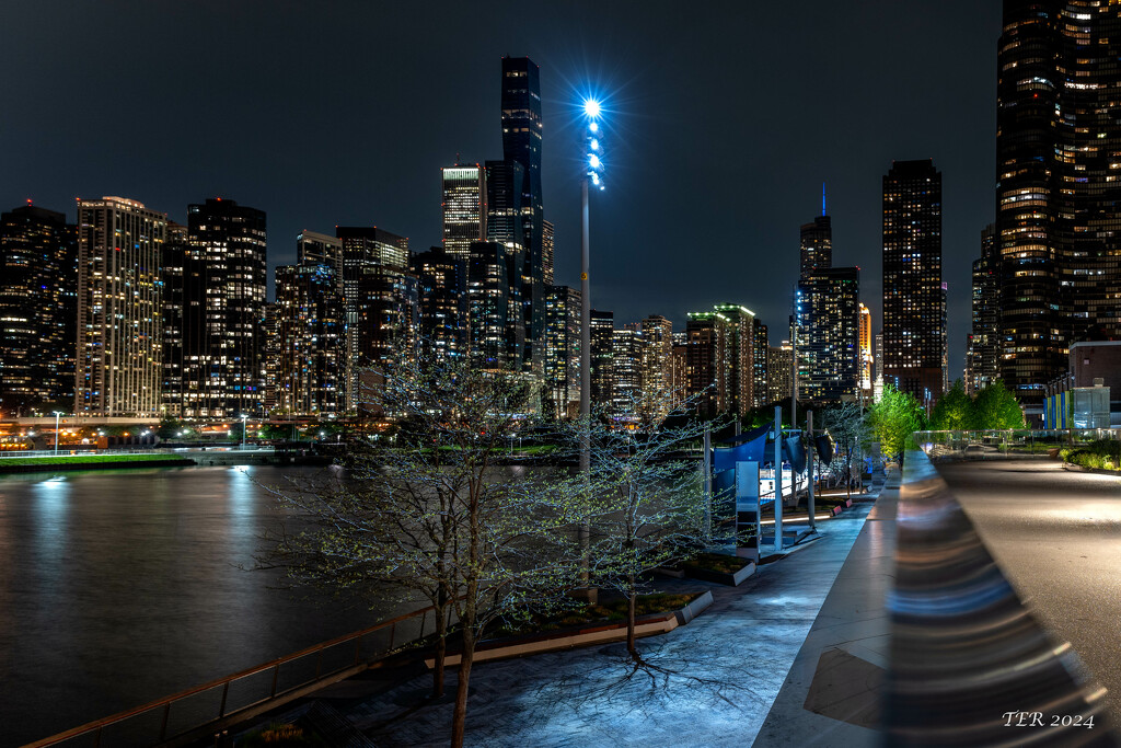 Chicago Skyline from Navy Pier by taffy