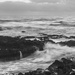 Black and White Stormy Sea 