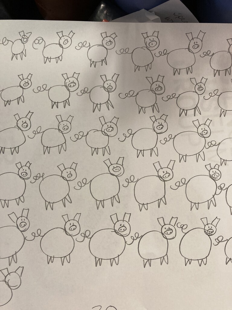 drawing pigs by wiesnerbeth