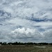 Vast sky and clouds over the marsh
