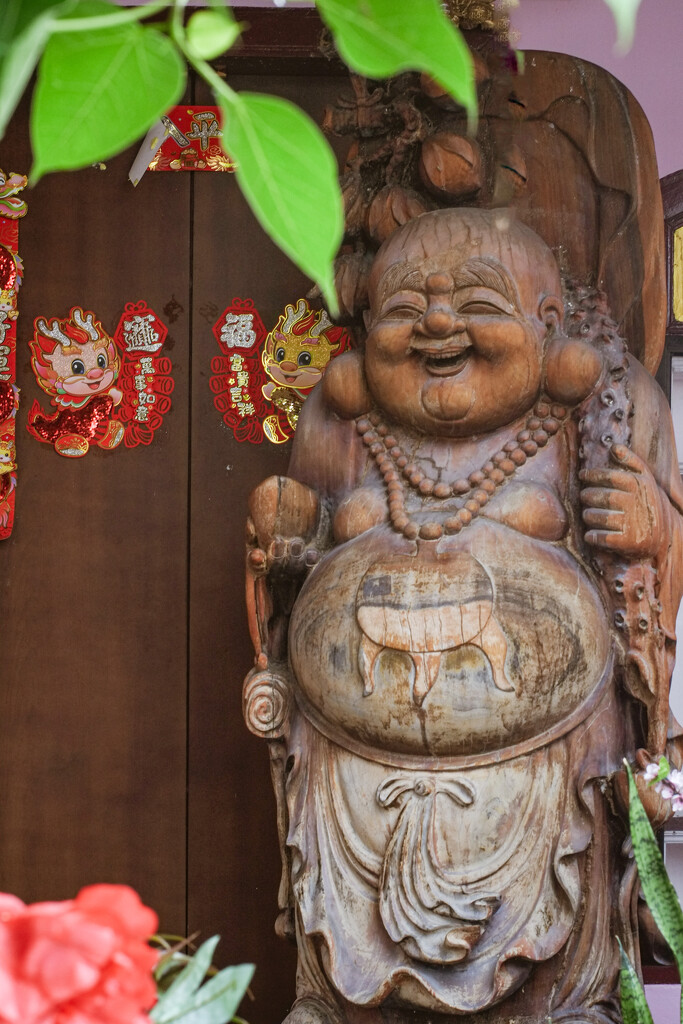 Happy Buddha in Doorway by ianjb21