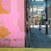½ Pink Wall, ½ Street Scene