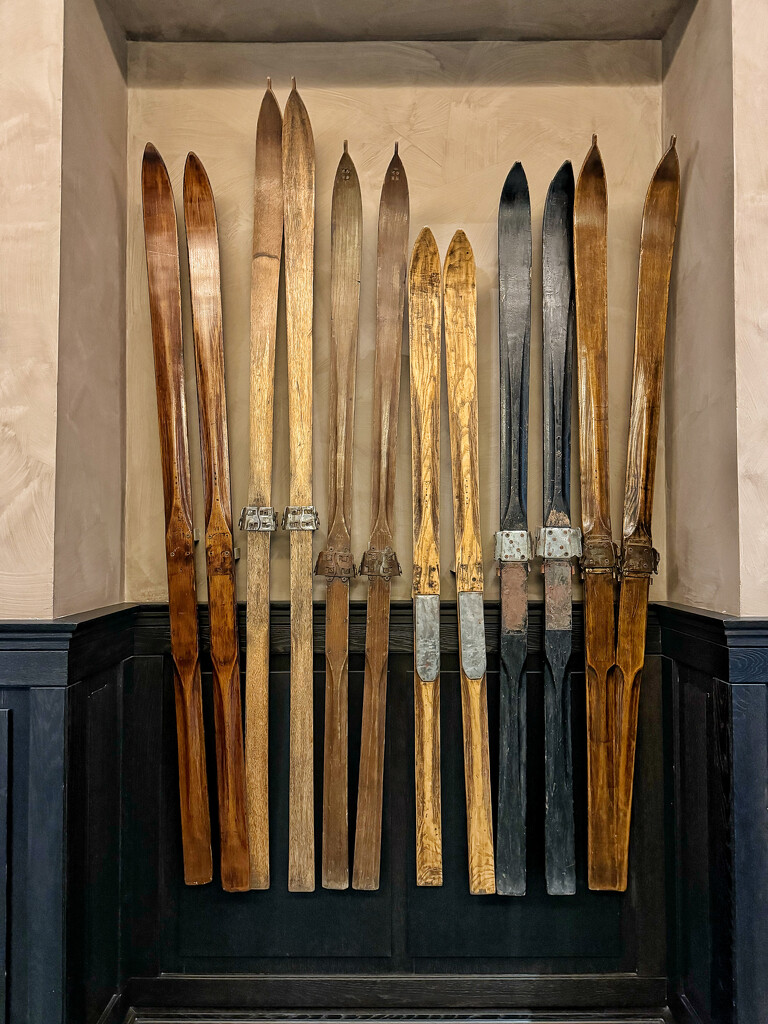 Old wooden skis.  by cocobella