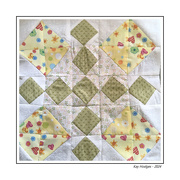 2nd May 2024 - Green & Yellow Quilt Blovk