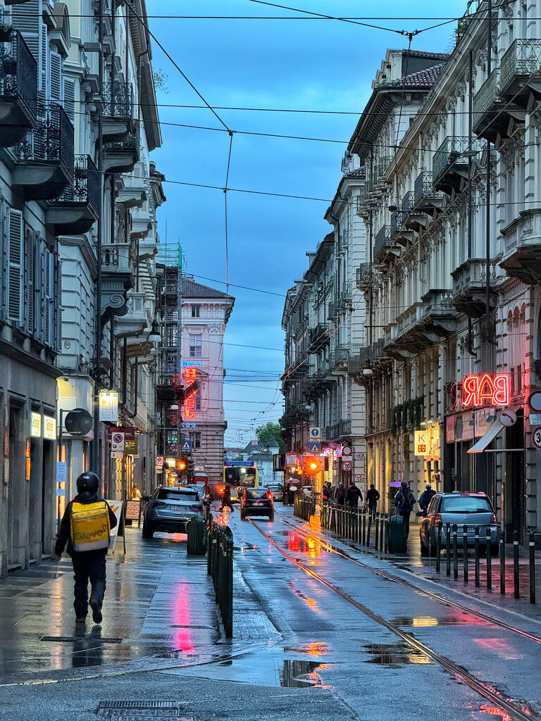 Torino by a rainy evening.  by cocobella