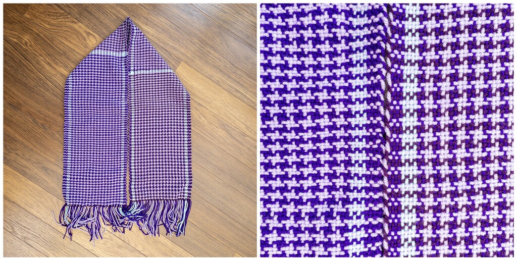 Houndstooth Woven Scarf by humphreyhippo