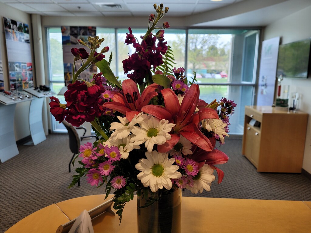 Front desk bouquet  by scoobylou