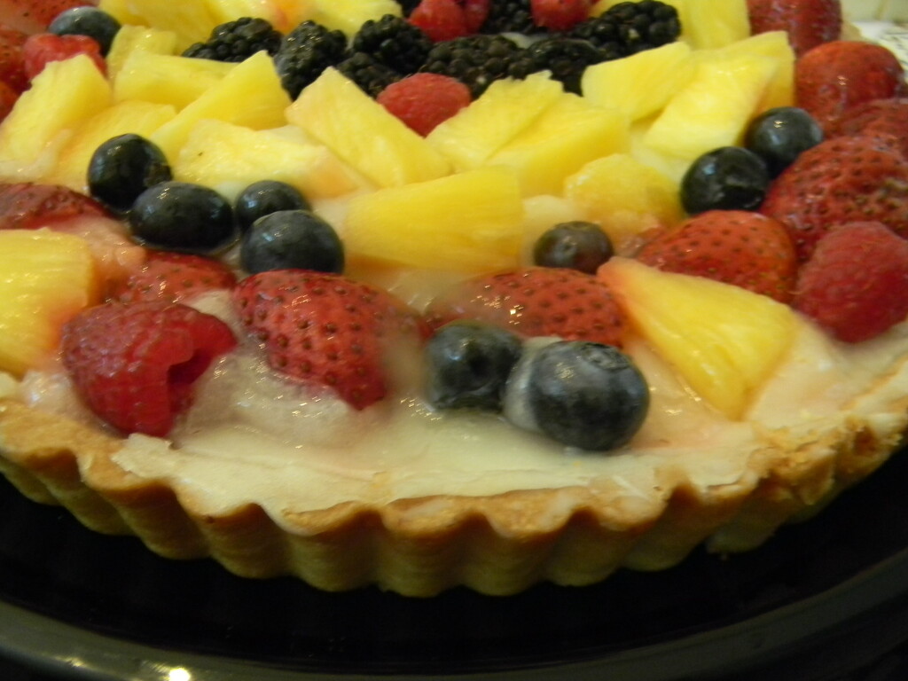 Fruit Tart Closeup  by sfeldphotos