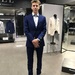 Trying on suits for Grad