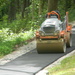 Paver on Newly Paved Trail 