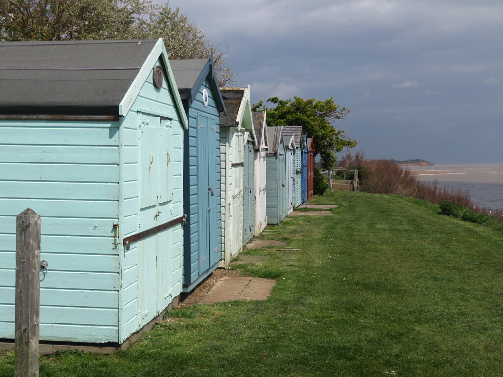 Beach huts by lellie