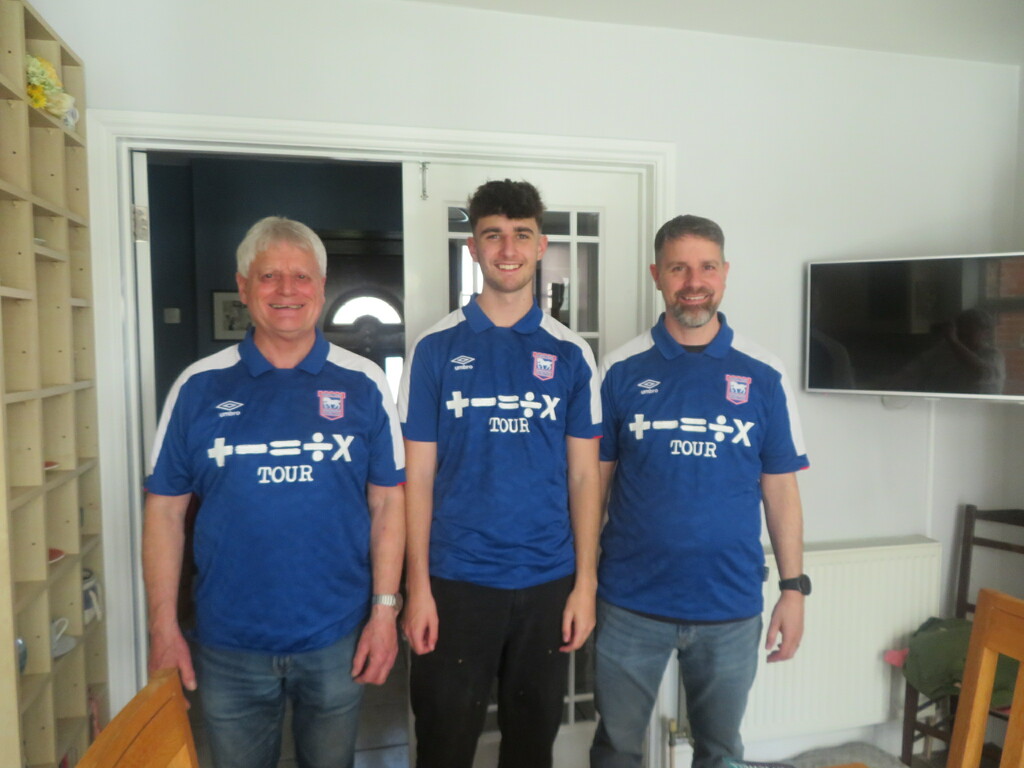 Three generations off to the footie  by lellie