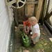 Filling the watering cans