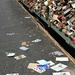 Love locks and playing cards