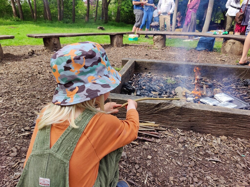 Toasting a marshmallow by roachling