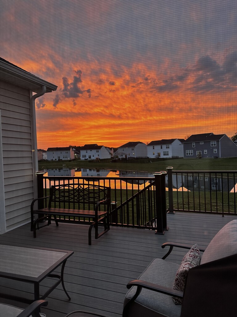 Sunrise from our deck by kdrinkie