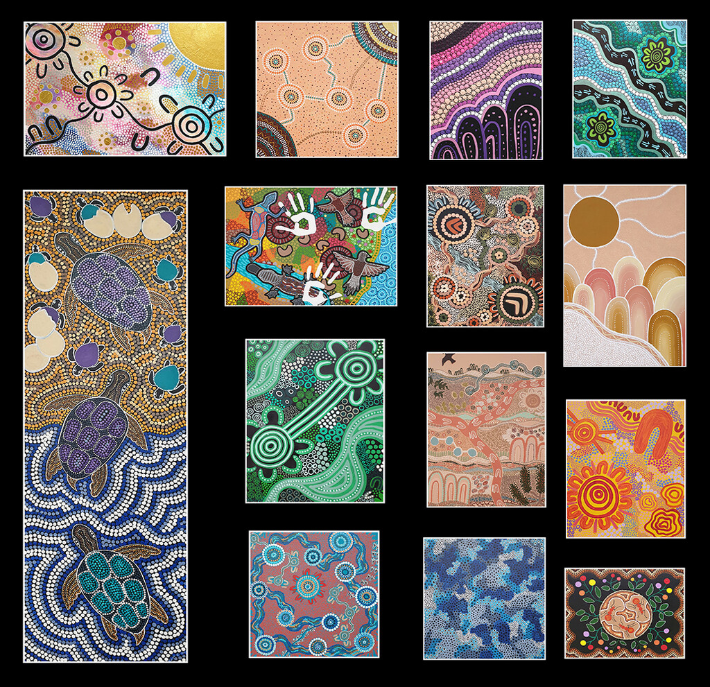 Aboriginal Art Collage by onewing