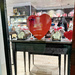 Hearts through a window shop.  by cocobella