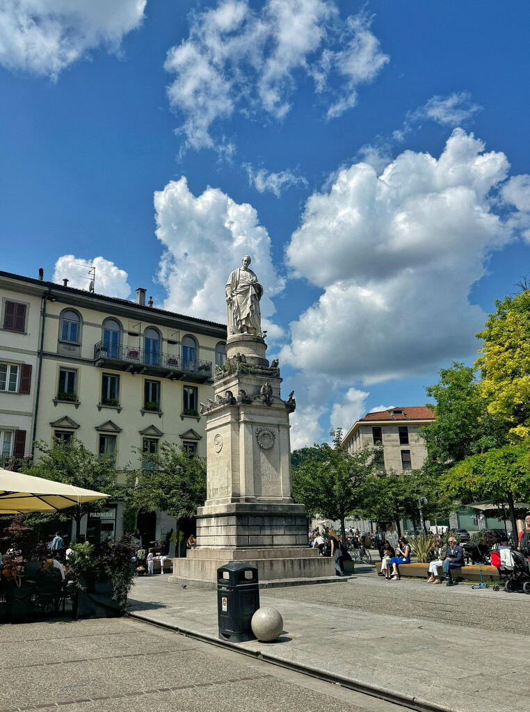 Clouds above statue.  by cocobella