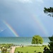 Double rainbow from my bedroom.  by cocobella