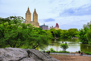 26th May 2024 - Twin towers of The San Remo overlook one of the lakes in Central Park