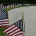 American Flags at Veterans Memorial 