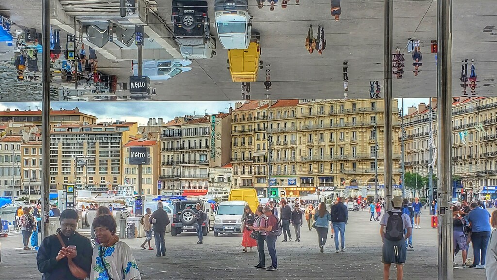 Reflections at le Vieux Port, Marseille by laroque