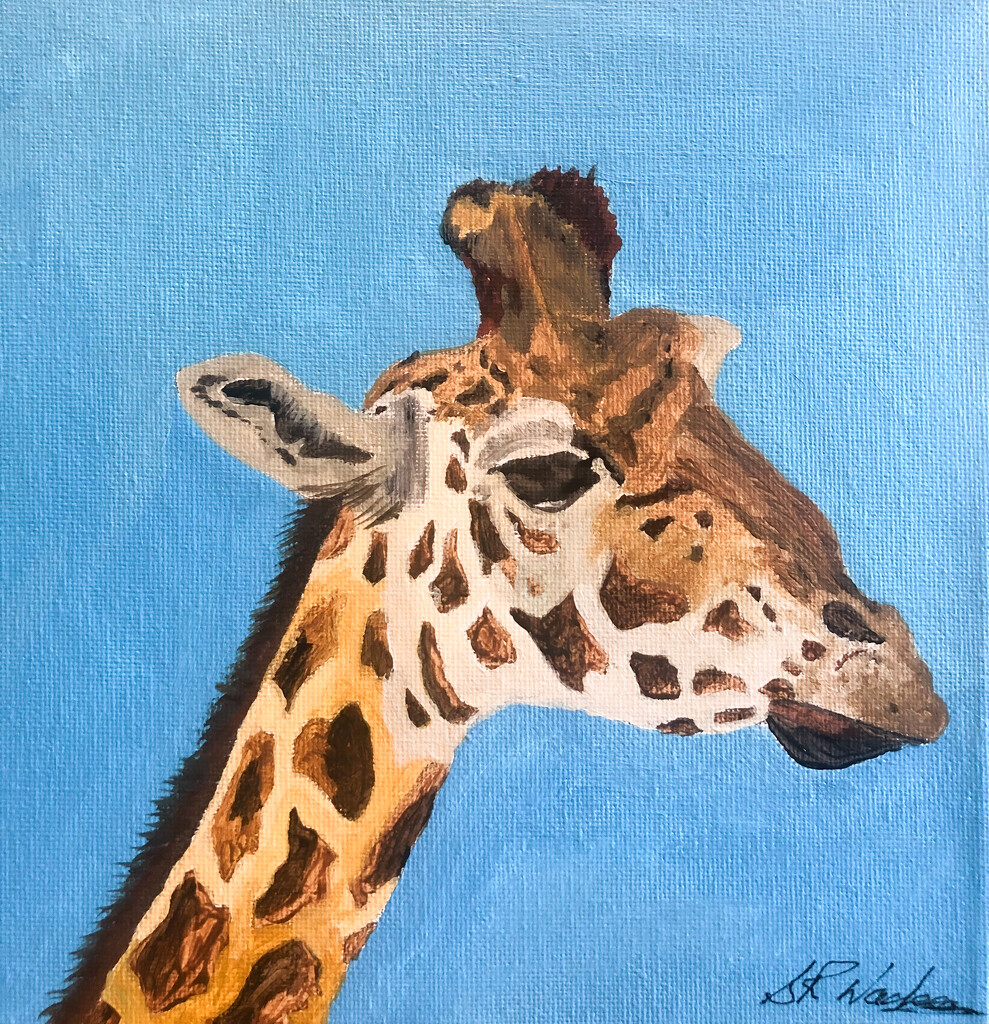 Giraffe (painting) by stuart46