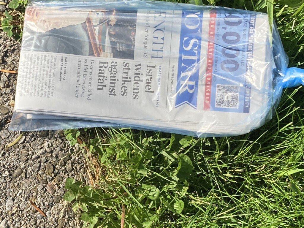Half Newspaper, Half Ground by spanishliz